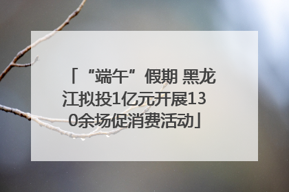 “端午”假期 黑龙江拟投1亿元开展130余场促消费活动