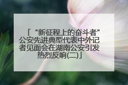 “新征程上的奋斗者”公安先进典型代表中外记者见面会在湖南公安引发热烈反响(二)