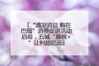 “清凉消夏 购在巴蜀”消费促进活动启幕，五城“票根+”让利超亿元
