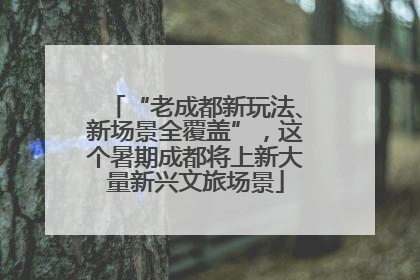 “老成都新玩法、新场景全覆盖”，这个暑期成都将上新大量新兴文旅场景