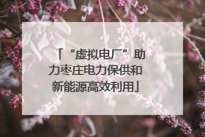 “虚拟电厂”助力枣庄电力保供和新能源高效利用