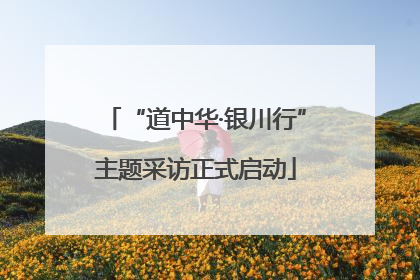 “道中华·银川行”主题采访正式启动