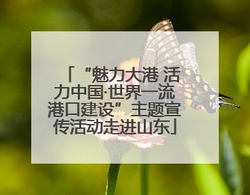 “魅力大港 活力中国·世界一流港口建设”主题宣传活动走进山东