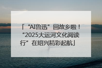 “AI鲁迅”回故乡啦！“2025大运河文化阅读行”在绍兴精彩起航