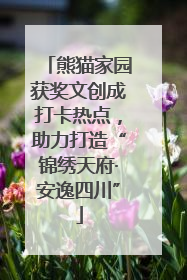 熊猫家园获奖文创成打卡热点，助力打造“锦绣天府·安逸四川”