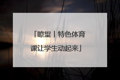 瞭望丨特色体育课让学生动起来