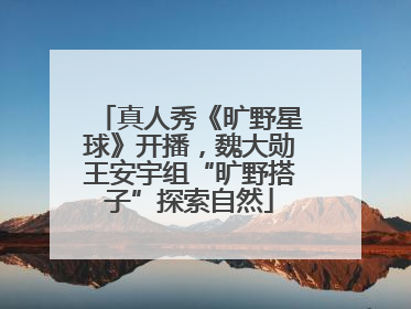 真人秀《旷野星球》开播，魏大勋王安宇组“旷野搭子”探索自然
