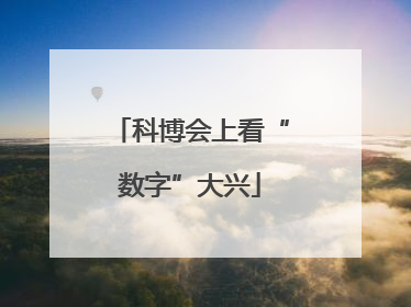 科博会上看“数字”大兴