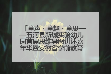 童声・童趣・童思——五河县新城实验幼儿园首届思维导图讲述嘉年华暨安徽省学前教育教研基地园项目阶段性成果展示活动
