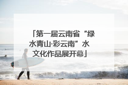 第一届云南省“绿水青山·彩云南”水文化作品展开幕
