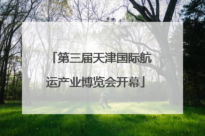 第三届天津国际航运产业博览会开幕
