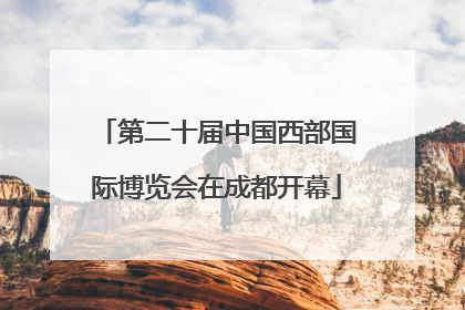 第二十届中国西部国际博览会在成都开幕