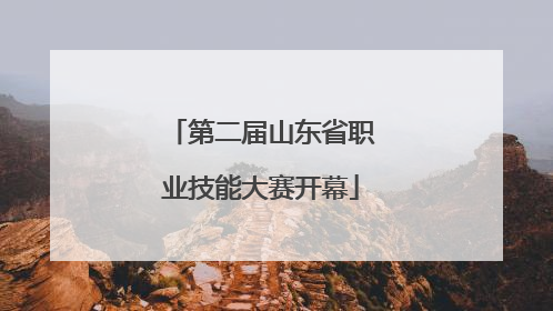 第二届山东省职业技能大赛开幕