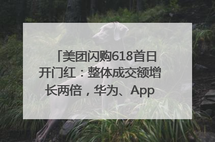 美团闪购618首日开门红：整体成交额增长两倍，华为、Apple、沃尔玛等近800个品牌翻倍增长