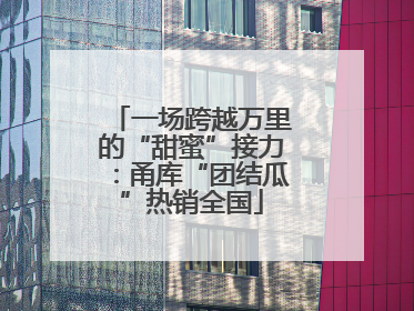 一场跨越万里的“甜蜜”接力：甬库“团结瓜”热销全国