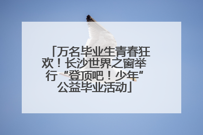 万名毕业生青春狂欢！长沙世界之窗举行“登顶吧！少年”公益毕业活动