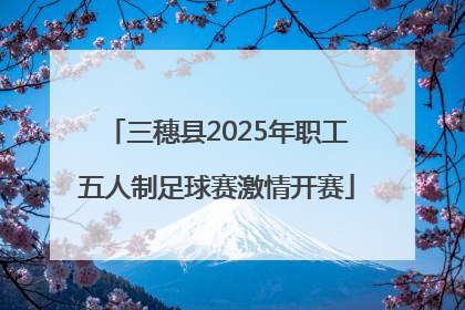 三穗县2025年职工五人制足球赛激情开赛