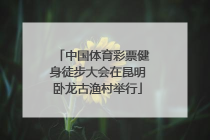 中国体育彩票健身徒步大会在昆明卧龙古渔村举行
