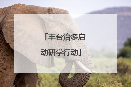 丰台治多启动研学行动