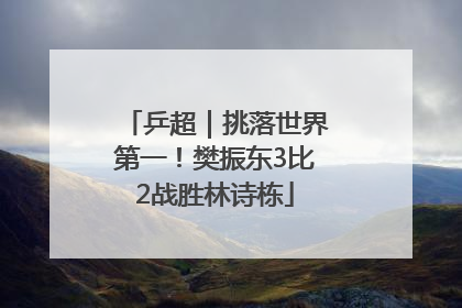 乒超｜挑落世界第一！樊振东3比2战胜林诗栋