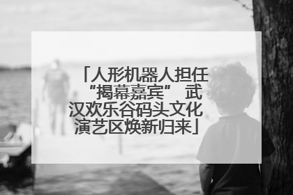人形机器人担任“揭幕嘉宾” 武汉欢乐谷码头文化演艺区焕新归来