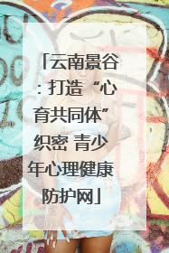 云南景谷：打造“心育共同体”织密 青少年心理健康防护网