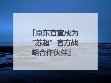 京东官宣成为“苏超”官方战略合作伙伴