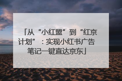 从“小红盟”到“红京计划”：实现小红书广告笔记一键直达京东