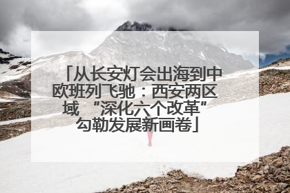 从长安灯会出海到中欧班列飞驰：西安两区域 “深化六个改革” 勾勒发展新画卷