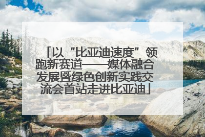 以“比亚迪速度”领跑新赛道——媒体融合发展暨绿色创新实践交流会首站走进比亚迪