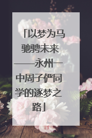 以梦为马 驰骋未来——永州一中周子俨同学的逐梦之路