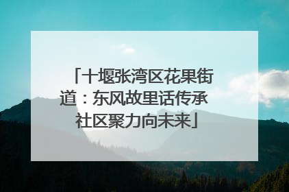 十堰张湾区花果街道：东风故里话传承 社区聚力向未来