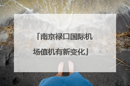 南京禄口国际机场值机有新变化
