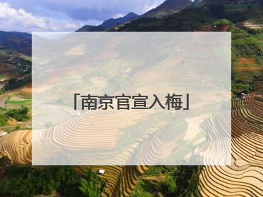 南京官宣入梅