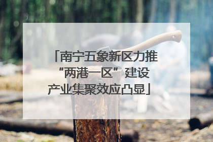 南宁五象新区力推“两港一区”建设 产业集聚效应凸显
