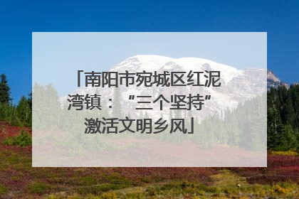 南阳市宛城区红泥湾镇：“三个坚持”激活文明乡风