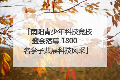 南阳青少年科技竞技盛会落幕 1800 名学子共展科技风采