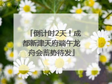 倒计时2天！成都新津天府端午龙舟会蓄势待发