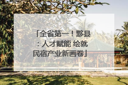 全省第一！黟县：人才赋能 绘就民宿产业新画卷