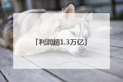 利润超1.3万亿