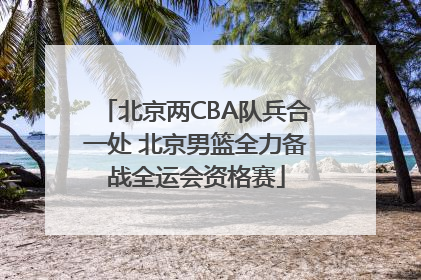 北京两CBA队兵合一处 北京男篮全力备战全运会资格赛