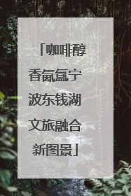 咖啡醇香氤氲宁波东钱湖文旅融合新图景