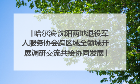 哈尔滨·沈阳两地退役军人服务协会跨区域全领域开展调研交流共绘协同发展