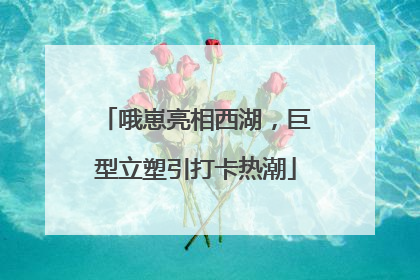 哦崽亮相西湖，巨型立塑引打卡热潮