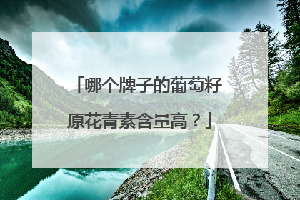 哪个牌子的葡萄籽原花青素含量高？
