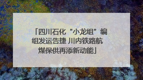 四川石化“小龙组”编组发运告捷 川内铁路航煤保供再添新动能