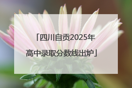 四川自贡2025年高中录取分数线出炉