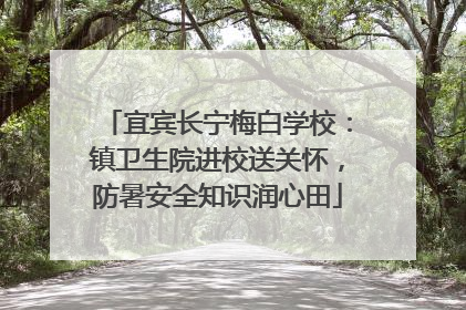 宜宾长宁梅白学校：镇卫生院进校送关怀，防暑安全知识润心田