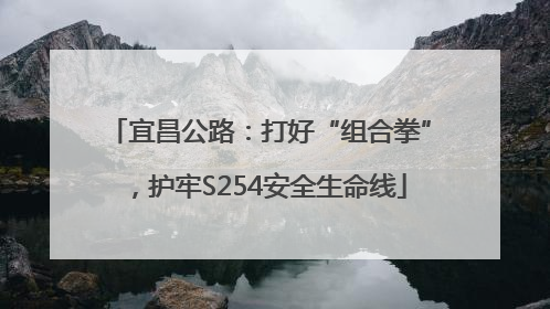 宜昌公路：打好“组合拳”，护牢S254安全生命线