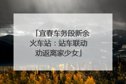 宜春车务段新余火车站：站车联动劝返离家少女